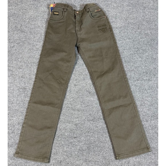 Goldia Jeans Embroidered Denim Stretch Olive Pants NWT‎ Size 28 MSRP 1305$